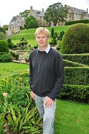 Luke Montagu, 45, pictured, is heir to the Earl of Sandwich and lives at Mapperton, in Dorset